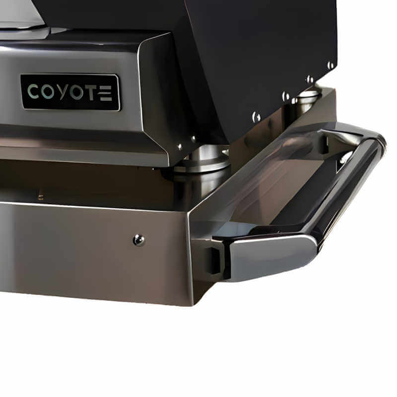 Coyote 30-Inch Hybrid Multi-Fuel Outdoor Pizza Oven with Cart - Matte Black