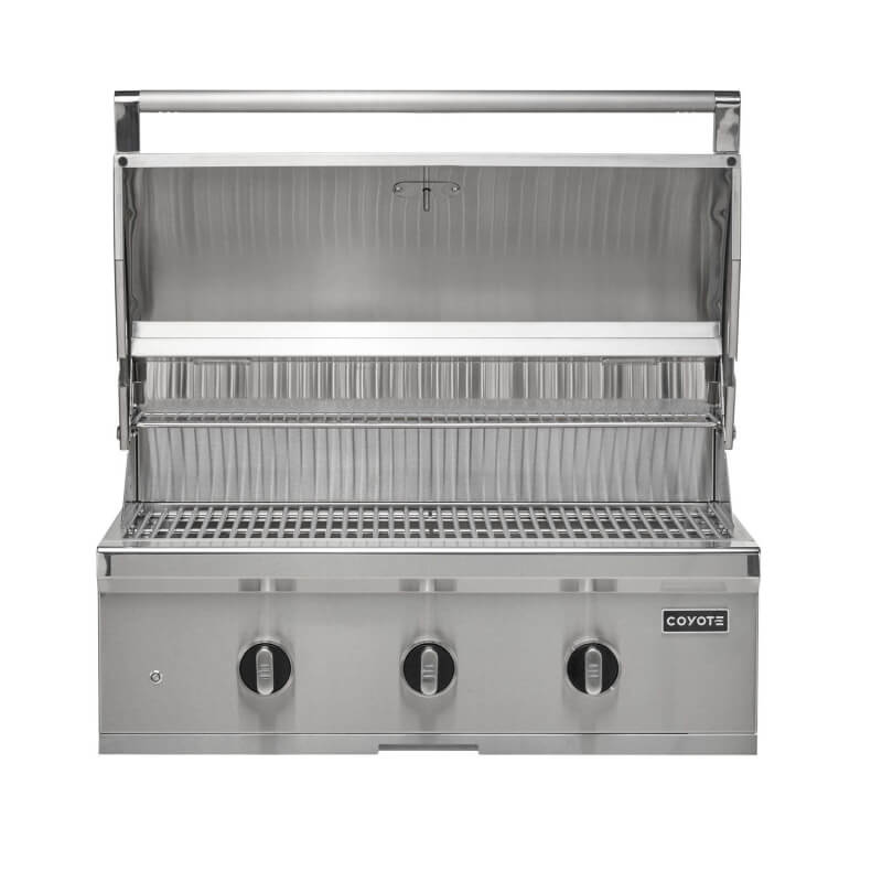 Coyote 3-Piece C-Series 34-Inch 3-Burner Gas Grill Outdoor Kitchen Package