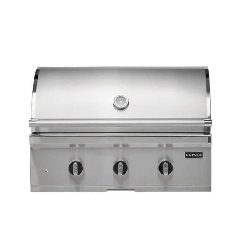 Coyote 7-Piece C-Series 34-Inch 3-Burner Gas Grill Outdoor Kitchen Package