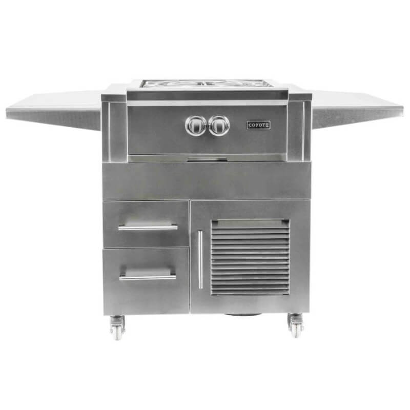 Coyote Built-In Power Burner With Coyote Universal Cart