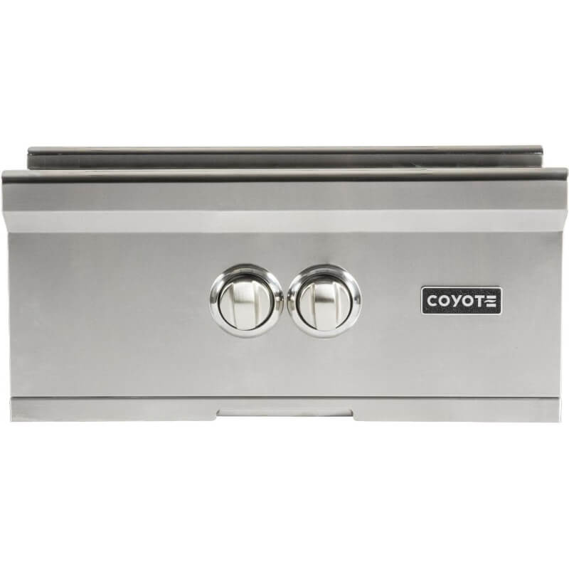 Coyote Built-In Power Burner w/ Coyote Universal Cart and Teppanyaki Griddle