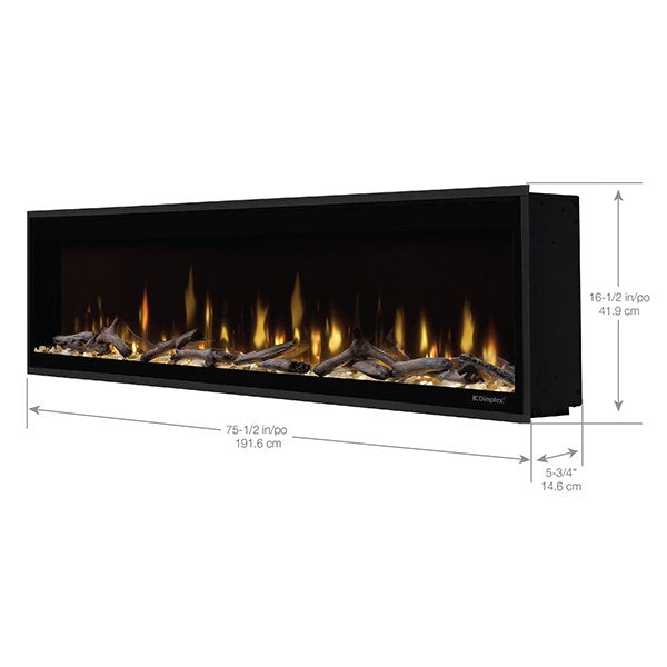 Dimplex Ignite Evolve 74" Built-in Linear Electric Fireplace