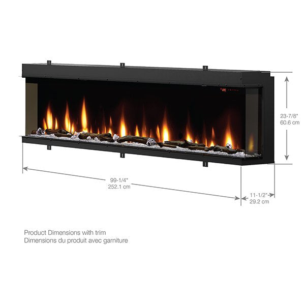 Dimplex Ignite XL Bold 100" Linear Electric Fireplace