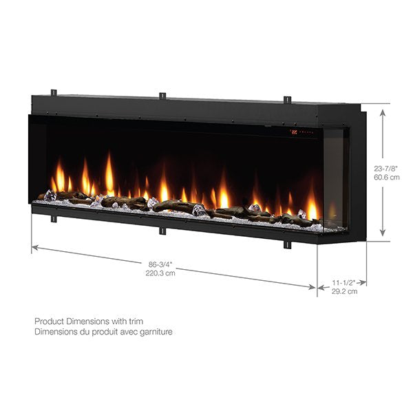 Dimplex Ignite XL Bold 88" Linear Electric Fireplace