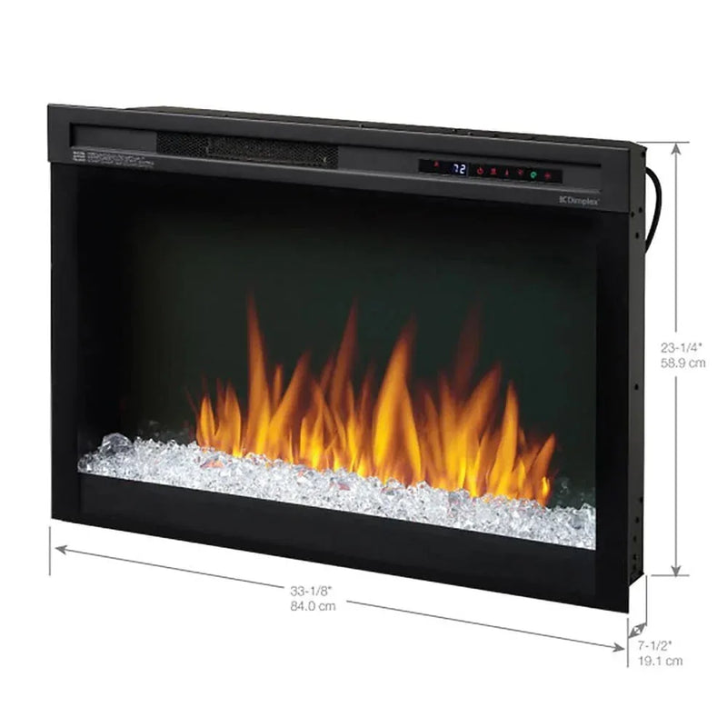 Dimplex Nova 33-Inch Plug-in Electric Firebox with Acrylic Ember Bed - Patioscape Outdoors