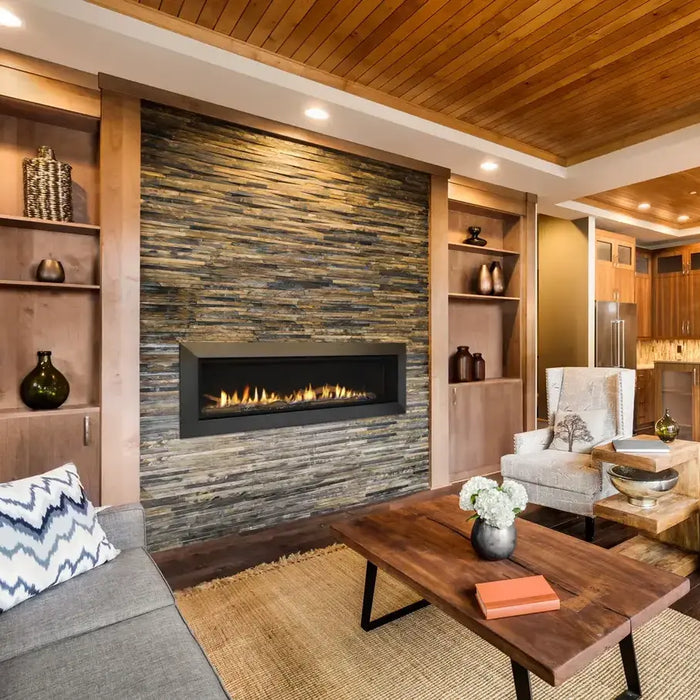 Majestic Echelon II 60" Direct Vent Gas Fireplace - with IntelliFire Touchscreen Remote