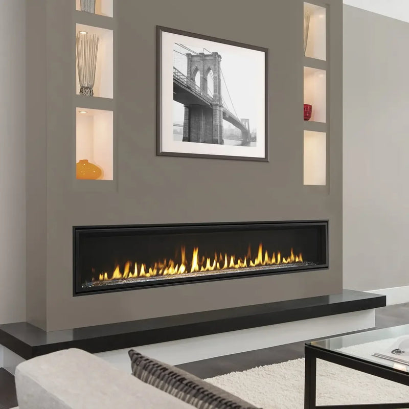 Majestic Echelon II 72" Direct Vent Gas Fireplace - with IntelliFire Touchscreen Remote - Patioscape Outdoors