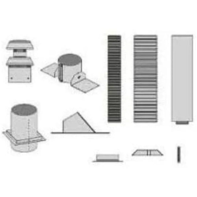 Empire 4 x 6 5/8 Horizontal Vent Kit - DVVK4FRE - Patioscape Outdoors