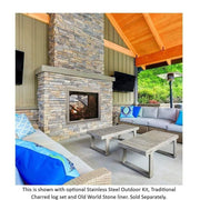 Empire Rushmore See-Through Direct Vent Fireplace - 40" - Patioscape Outdoors