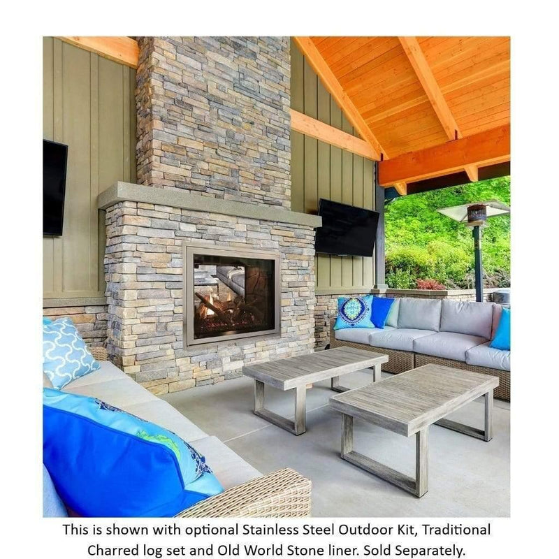 Empire Rushmore See-Through Direct Vent Fireplace - 40" - Patioscape Outdoors