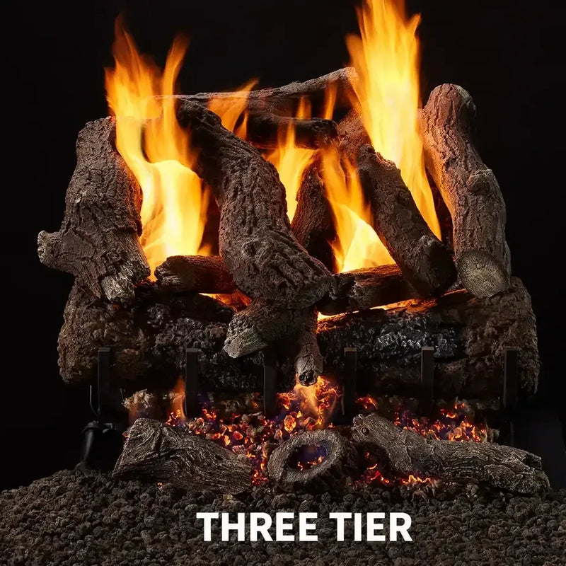 Majestic Heritage Oak Vented Gas Log Set - Patioscape Outdoors