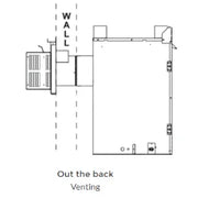 Majestic DVP Long Flue Horizontal Termination Cap, 5-3/8" - 9-3/8" - DVP-TRAP2 - Patioscape Outdoors