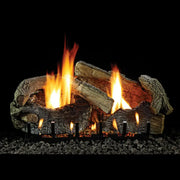 Empire Stacked Aged Oak Refractory Ventless Gas Log Set - Patioscape Outdoors