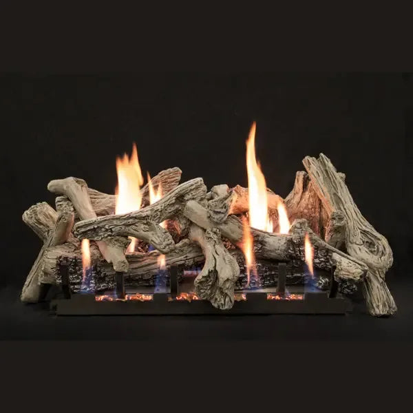 Empire Driftwood Burncrete Ventless Gas Log Set - Patioscape Outdoors