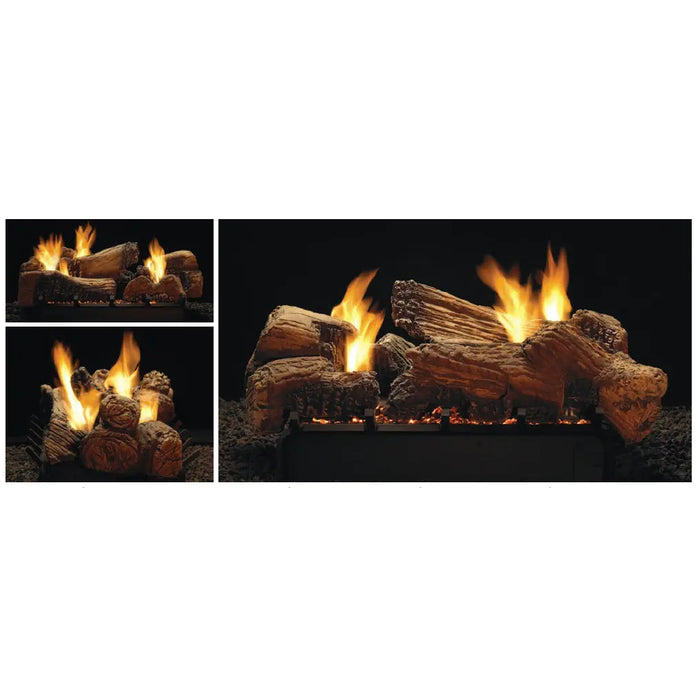 Empire Stone River Ceramic Fiber Ventless Multi-Sided Gas Log Set
