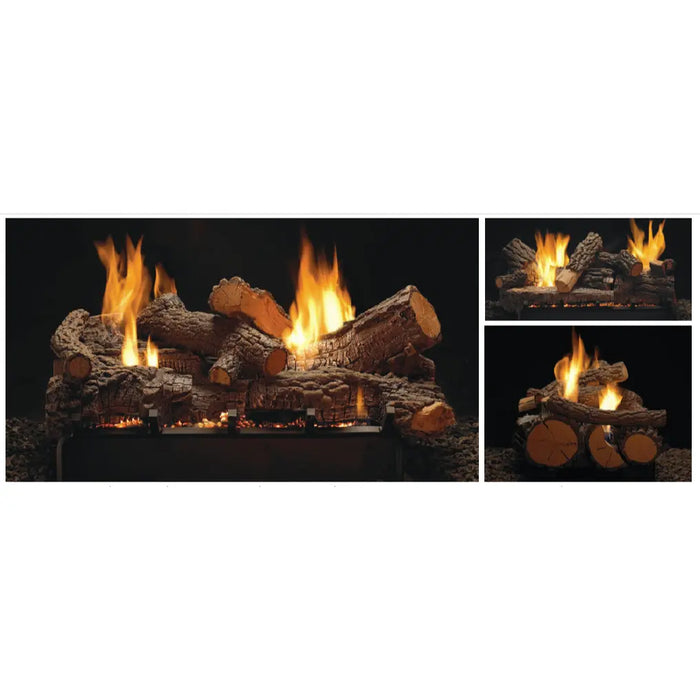 Empire Rock Creek Refractory Ventless Multi-Sided Gas Log Set
