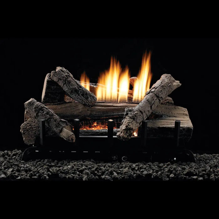 Empire Whisky River Refractory Ventless Gas Log Set - Millivolt Ignition
