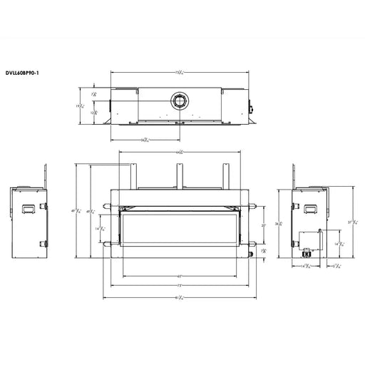 Empire Boulevard See-Through 48" Direct Vent Gas Fireplace - Patioscape Outdoors