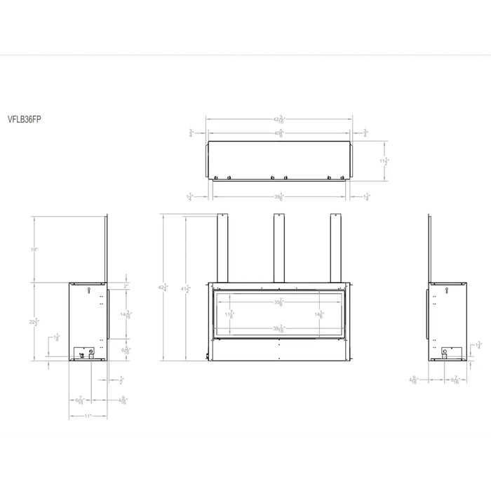 Empire Boulevard 36" Vent-Free Fireplace
