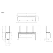 Empire Boulevard See-Through 48" Vent-Free Fireplace - Patioscape Outdoors