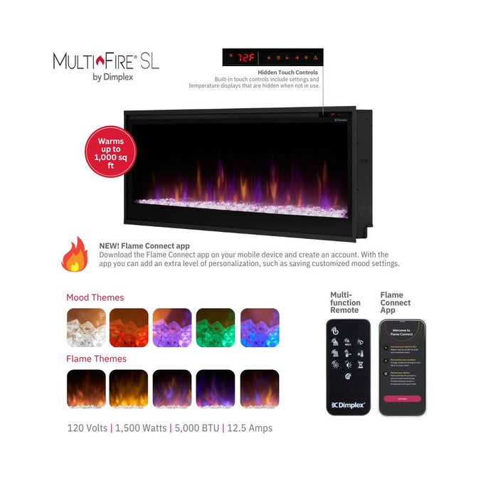 Dimplex Multi-Fire SL Slim 42" Built-in Linear Electric Fireplace