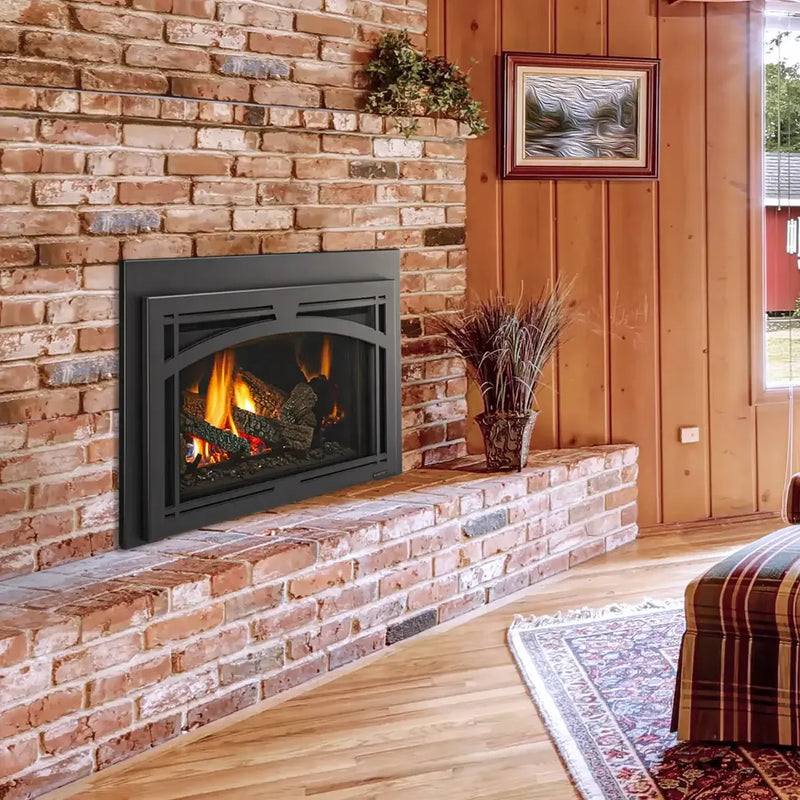 Majestic Trilliant Medium Direct Vent Gas Insert - 30" - Patioscape Outdoors