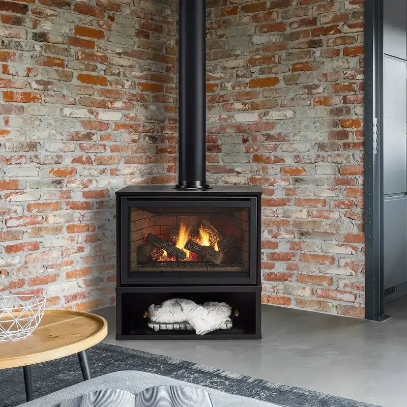 Majestic Trilliant Freestanding 30" Direct Vent Gas Fireplace - Includes Touchscreen Remote - Patioscape Outdoors