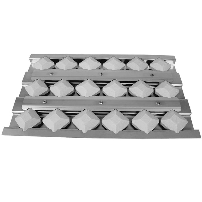 MHP ALFBT4 Alfresco Stainless Steel Briquette Tray with Ceramic Briquettes