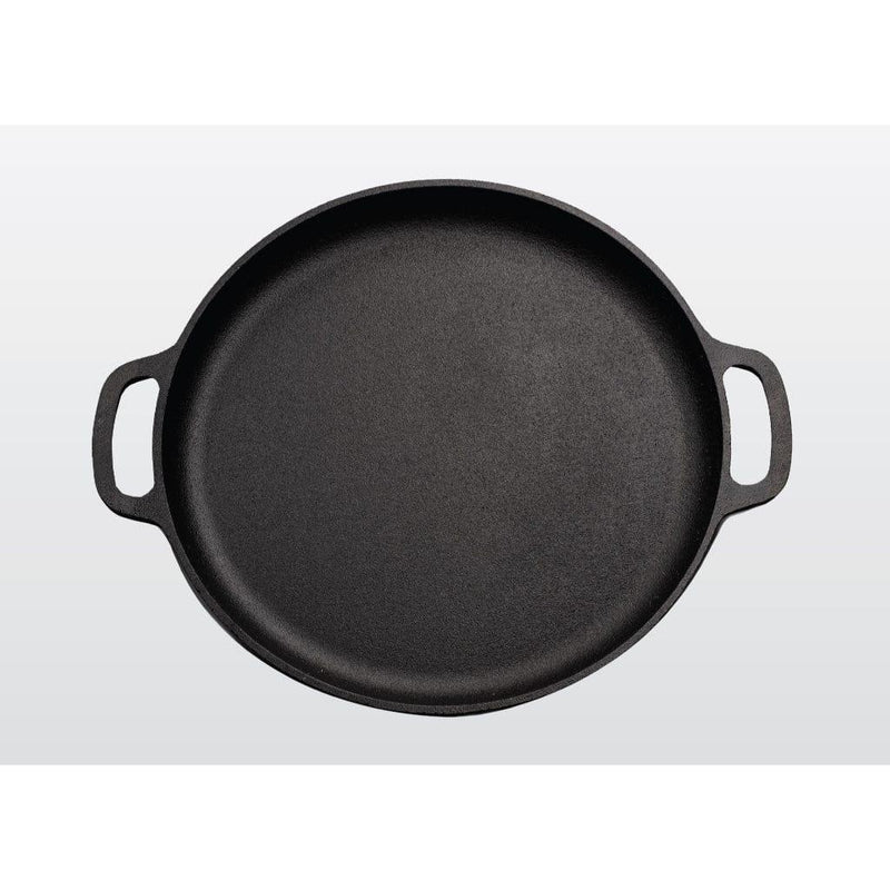 Memphis Cast Iron Plate 14" – Heavy-Duty Design for High-Temp Searing - Patioscape Outdoors