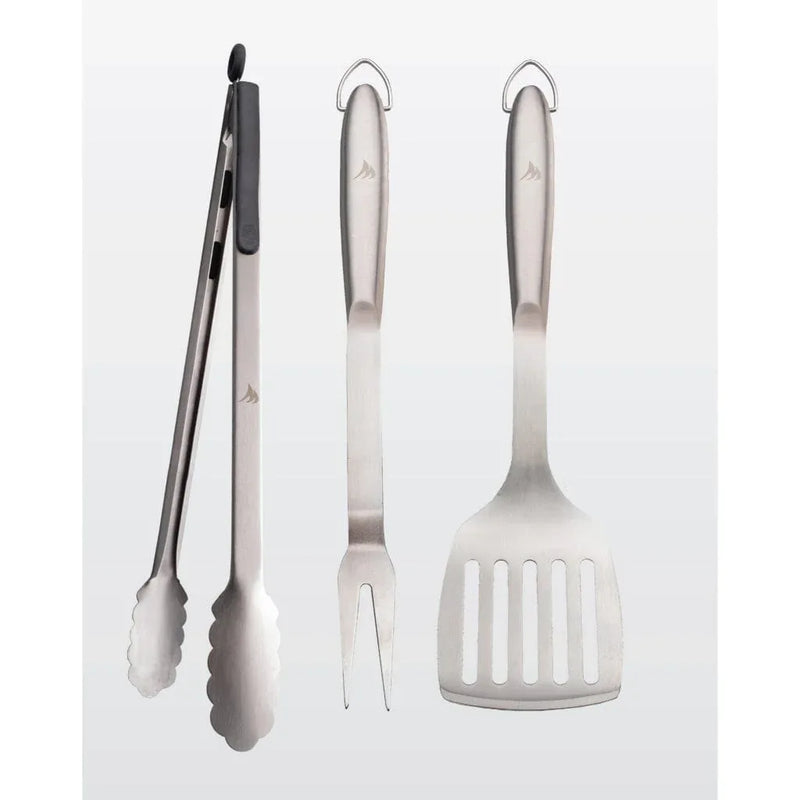 Memphis BBQ Utensil Set 3-Piece – Includes Spatula, Fork & Tongs - Patioscape Outdoors