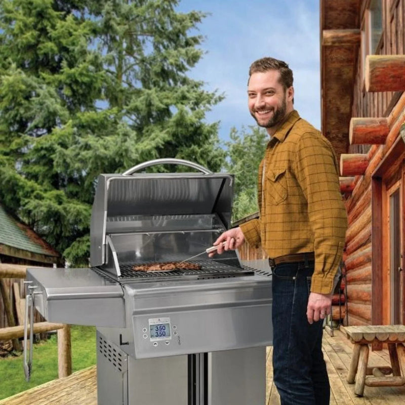 Memphis Beale Street 51" Wi-Fi Pellet Grill on Cart – With Open Flame Option - Patioscape Outdoors
