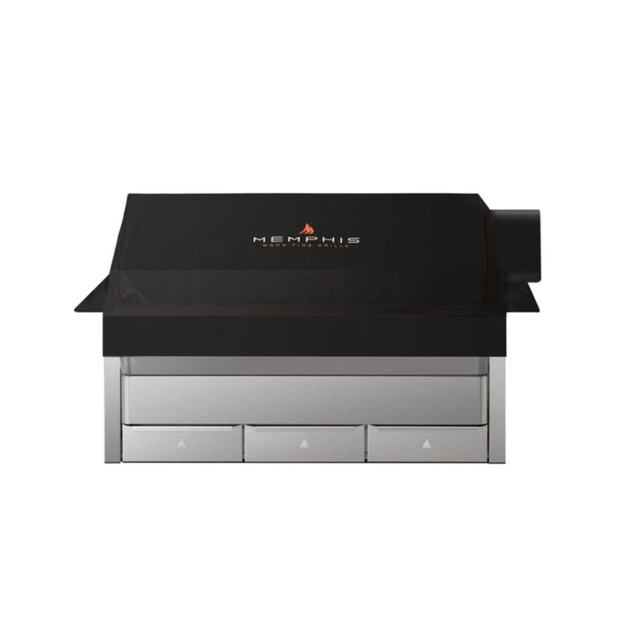 Memphis Black Polyester Grill Cover for Elite ITC3 Built-In Pellet Grill – Water-Resistant Fit