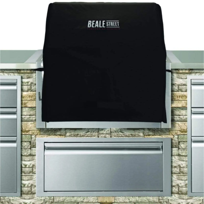 Memphis Black Polyester Cover for Beale Street Built-In Pellet Grill – Weather-Resistant Fit - Patioscape Outdoors