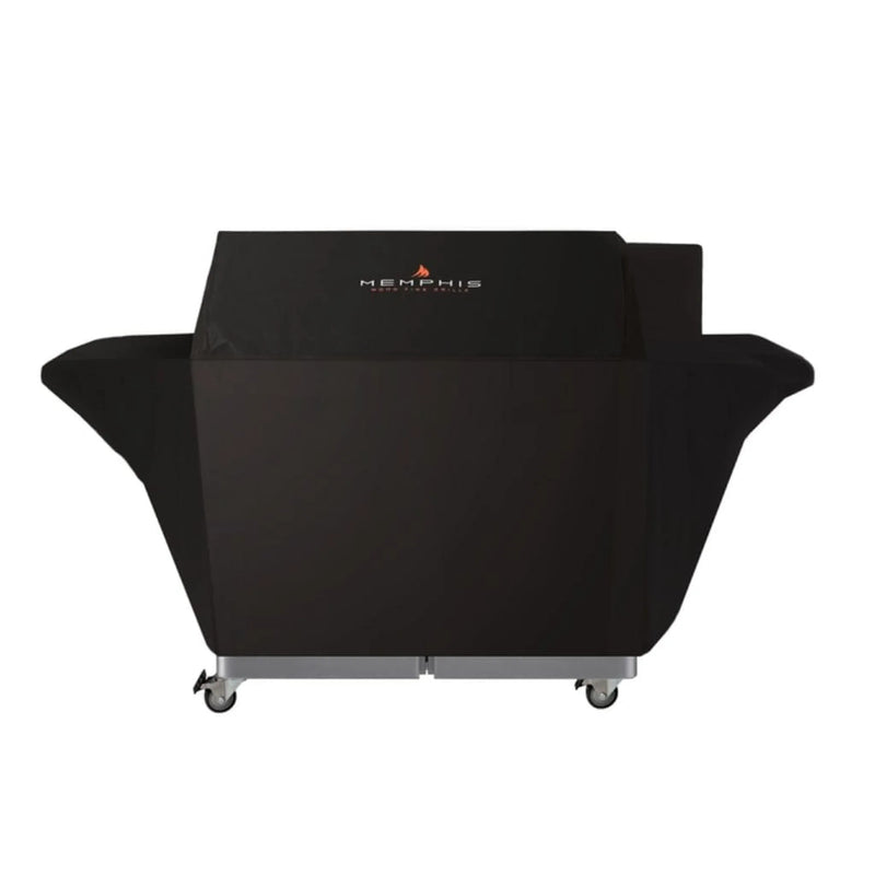 Memphis Elite Cart ITC3 Pellet Grill Cover – Black Polyester, Water-Resistant Design - Patioscape Outdoors