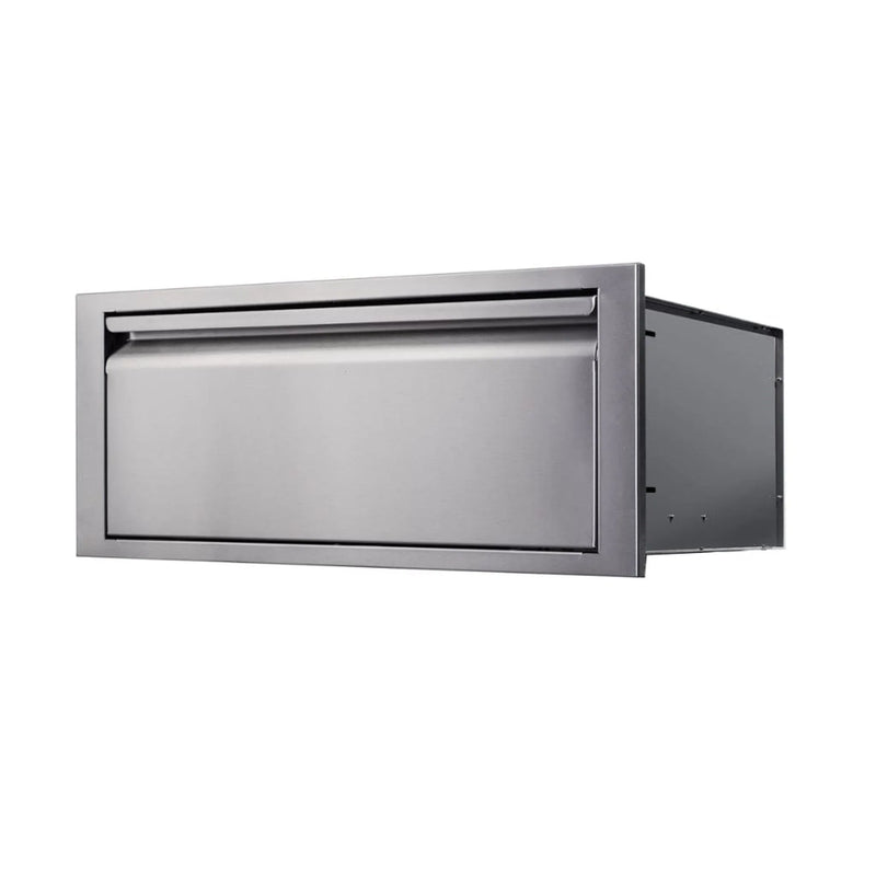 Memphis Pro 30" Stainless Steel Lower Drawer – Single Access with Self-Close Design - Patioscape Outdoors