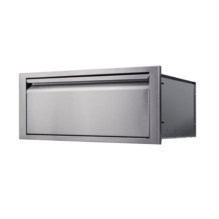 Memphis Pro 30" Stainless Steel Lower Drawer – Single Access with Self-Close Design