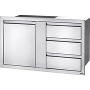 Napoleon BI-4224-1D3DR - 42" x 24" Large Single Door & Triple Drawer Combo - Patioscape Outdoors