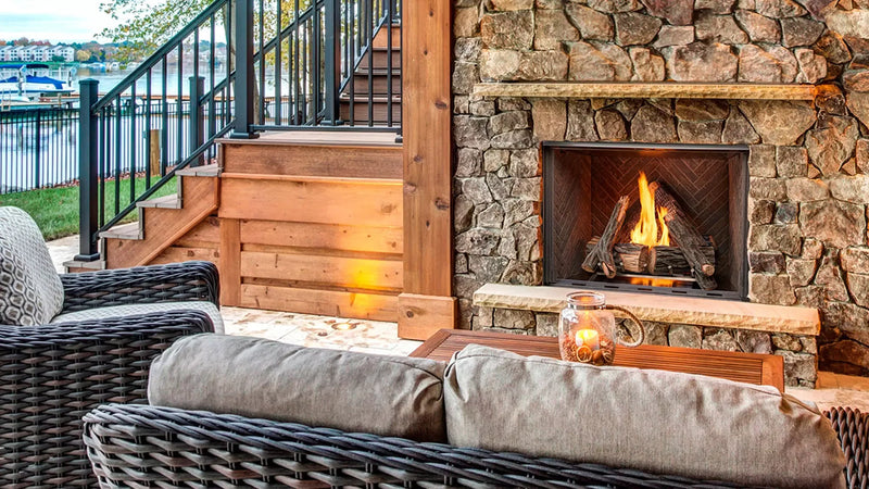 Majestic Courtyard 42" Outdoor Gas Fireplace - Patioscape Outdoors