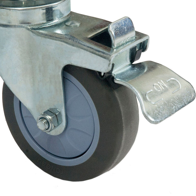 Primo All-In-One Oval XL 400 Charcoal Ceramic Kamado Grill With Cradle, Side Shelves, And Stainless Steel Grates PGCXLC