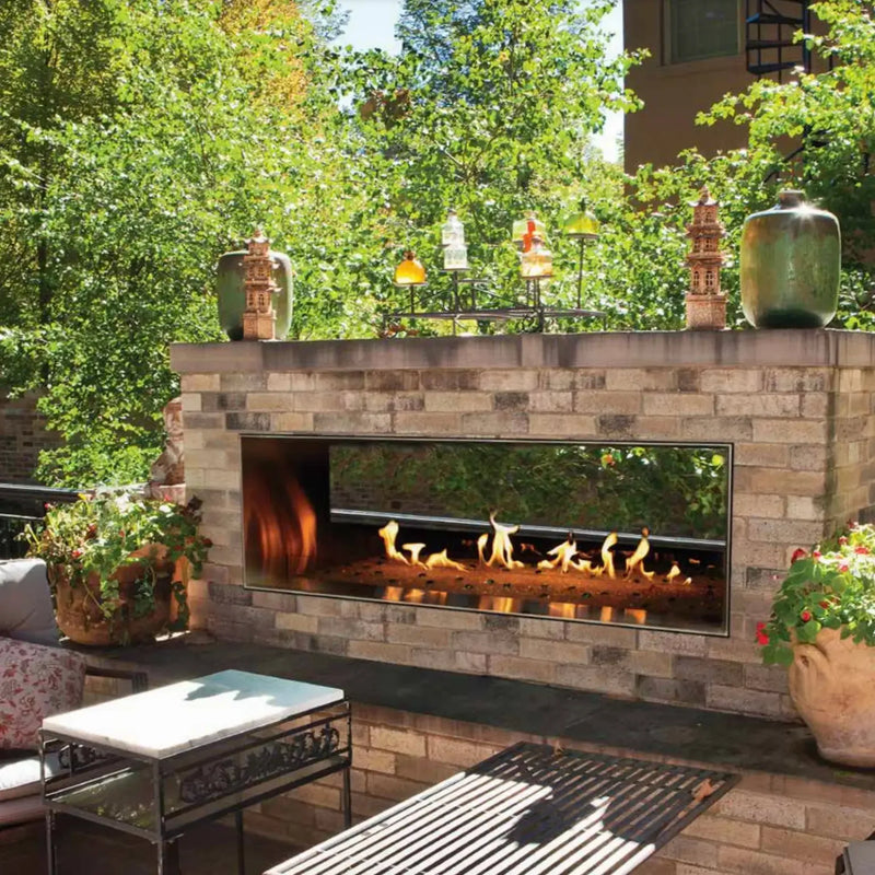 Empire Carol Rose See-Through Outdoor Vent-Free Fireplace - 48" - Patioscape Outdoors