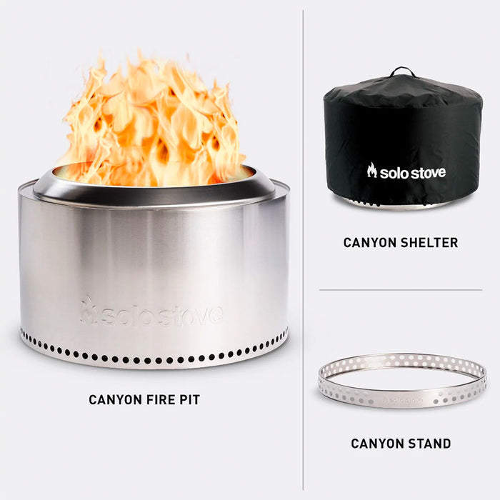 Solo Stove Canyon 2.0 Fire Pit Bundle