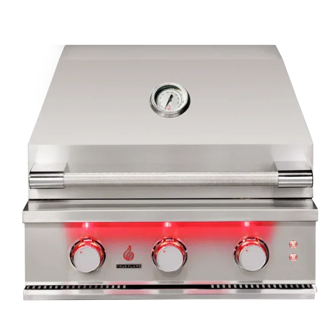 TrueFlame 25-Inch 3-Burner Built-In Gas Grill - Patioscape Outdoors