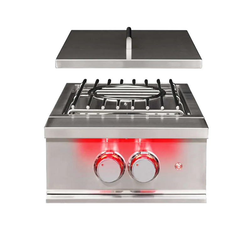 TrueFlame Built-In Gas Power Burner with Wok Grate & Removable Lid - Patioscape Outdoors