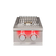 TrueFlame Built-In Double Side Burner with LED Lighting & Stainless Steel Lid - Patioscape Outdoors