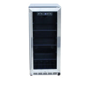 TrueFlame 15-Inch 3.2 Cu. Ft. Outdoor Fridge with Glass Door - Patioscape Outdoors