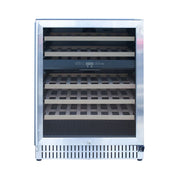 TrueFlame 24-Inch 5.3 Cu. Ft. Outdoor Rated Dual Zone Wine Cooler - Patioscape Outdoors