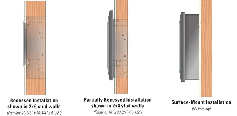 Empire Boulevard Slim Line Vent-Free Fireplace - 30" - Patioscape Outdoors