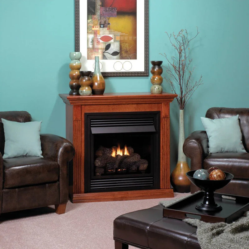 Empire Vail Vent-Free Fireplace/Mantel Combination - 26" Deluxe - Patioscape Outdoors