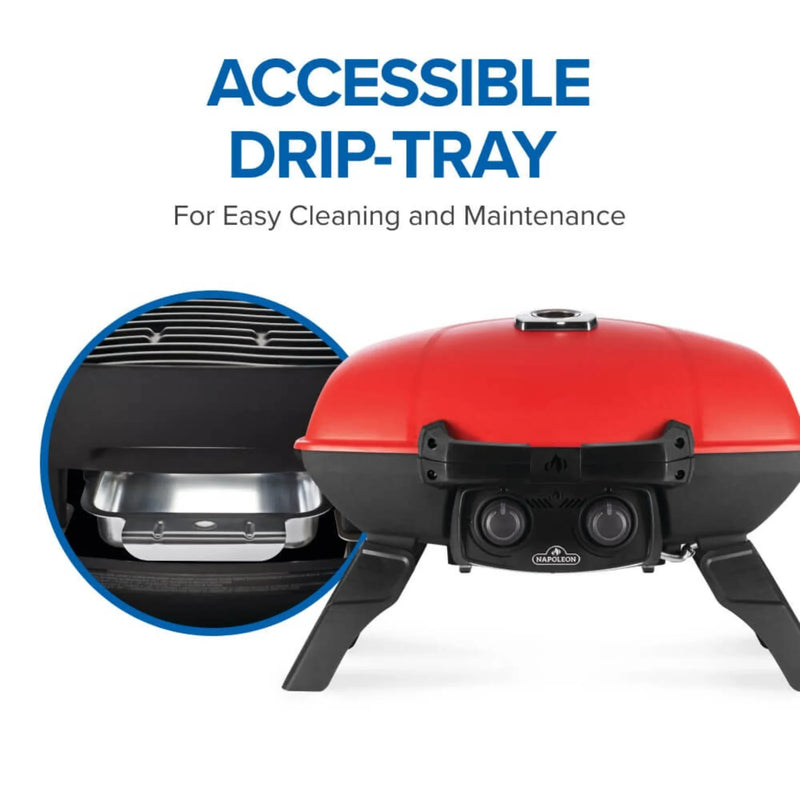 Napoleon TravelQ 285 Portable Propane Gas Grill w/ Griddle