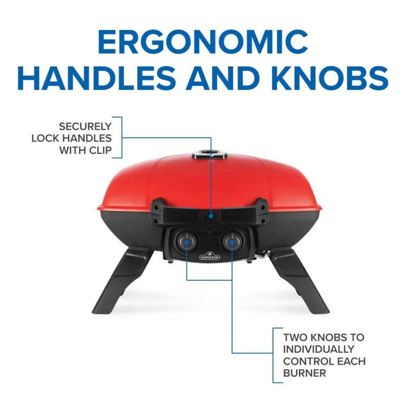 Napoleon TravelQ 285 Portable Propane Gas Grill w/ Griddle